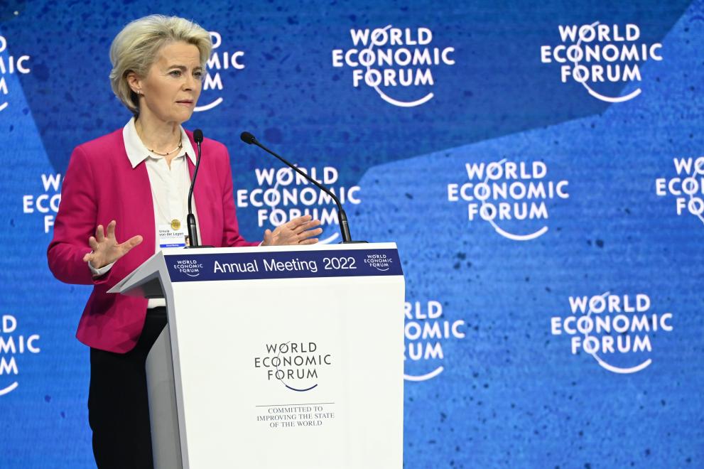 Predsjednica von der Leyen obratila se Svjetskom gospodarskom forumu i naglasila potporu Ukrajini i sigurnost opskrbe hranom i energijom